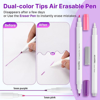 Fabric Markers for Sewing, Includes 2 Water Soluble Fabric Marker 2 Air - Image 3