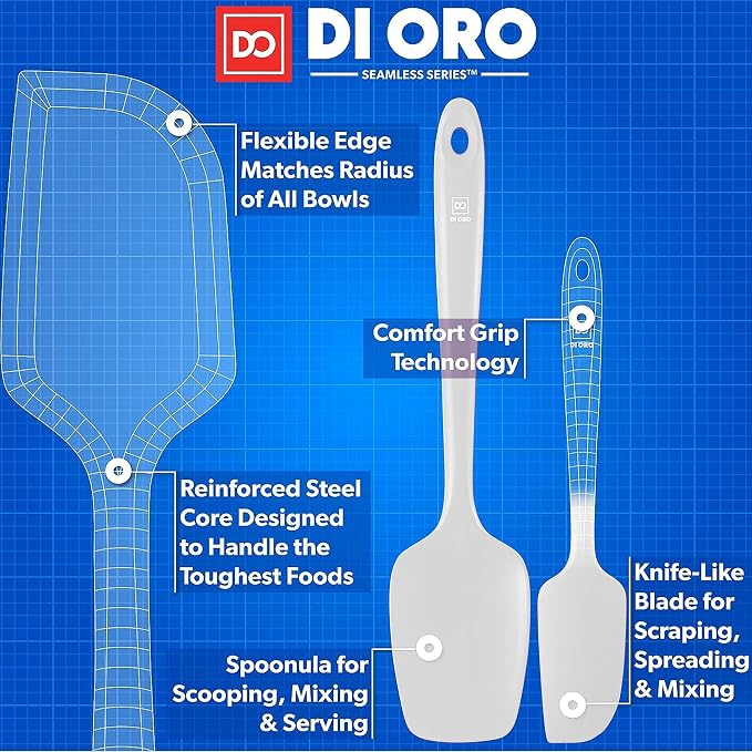 DI ORO Silicone Spatula Set - Image 4