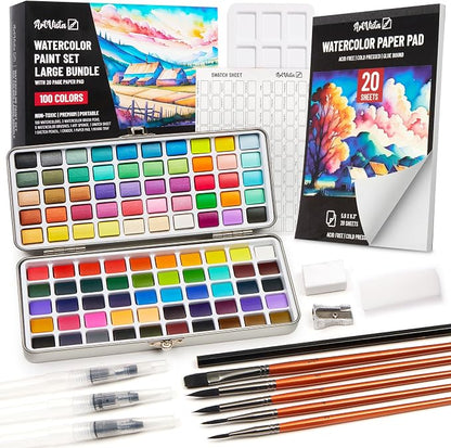 Premium Watercolor Paint Set Bundle by Unknown