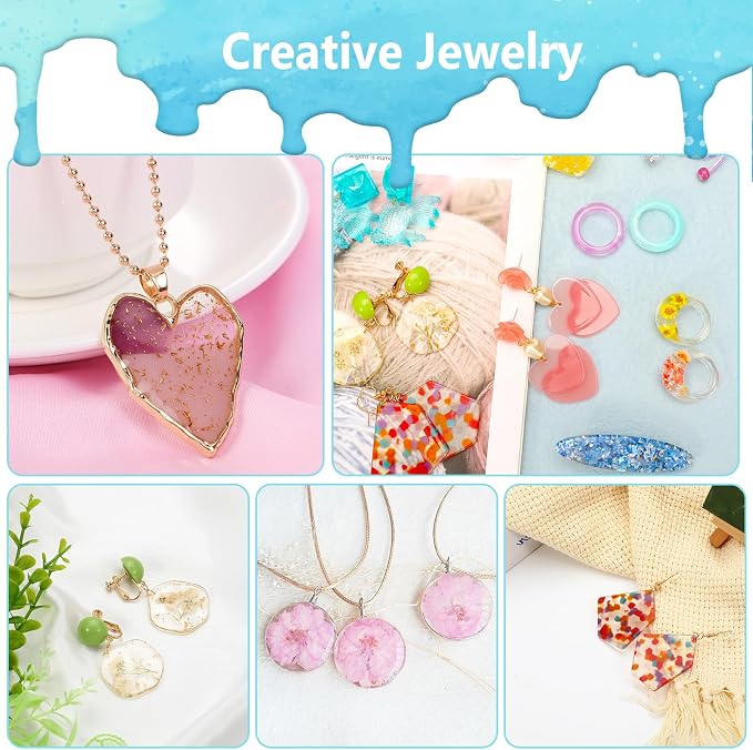UV Resin Jewelry Making Kit, 400g Crystal Clear Resins - Image 6