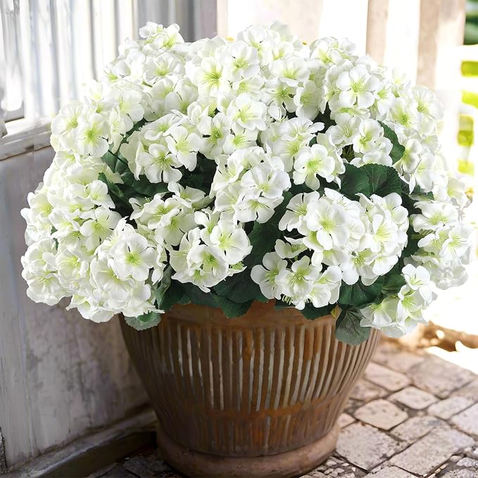 Hananona Artificial Geranium Flowers by HANANONA