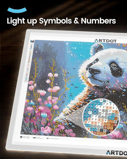 ARTDOT A1 Large LED Light Pad for Diamond Painting AC Powered Light Board Kit - Image 3