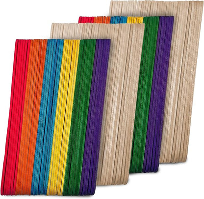 Darice Popsicle Sticks for Crafts, 4.5" 1000 Pcs Combo by Unknown