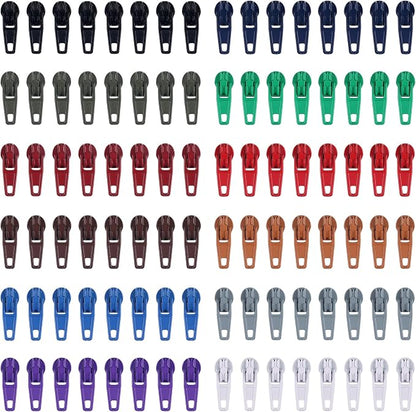 DOITEM 96Pcs Zipper Repair Kit Zipper Replacement 3# Zipper Pull Rescue Kit by DOITEM