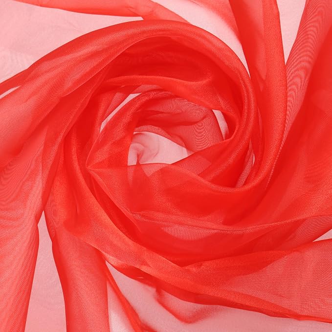 MECCANIXITY Iridescent Sheer Organza Fabric, 10 Yards x 59 Inches Solid by MECCANIXITY