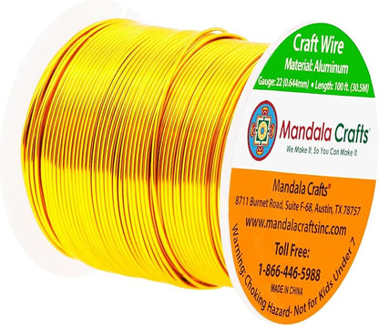 Mandala Crafts 22 Gauge Anodized Aluminum Craft Wire - Image 2