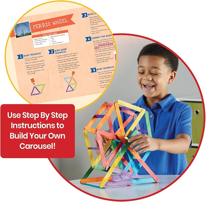 Learning Resources Craft Stick Creations 10 Science Experiments, Activity Book - Image 2