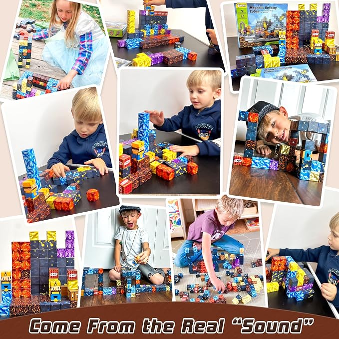 Magnetic Blocks-Build Mine Magnet World Sword Edition Mine Sword Caverns Magnet - Image 5
