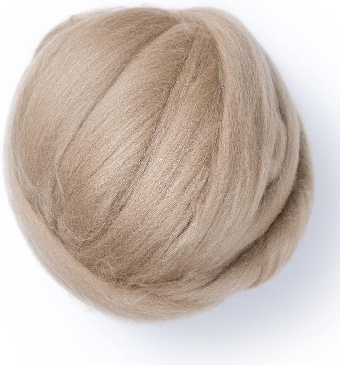 Kondoos Colored Natural Wool roving, 8 OZ. Best Wool by Kondoosnaturalfibers