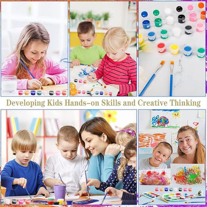 280 Pcs Mini Acrylic Paint Set for Kids, 12 Colors Washable Acrylic Paints - Image 5