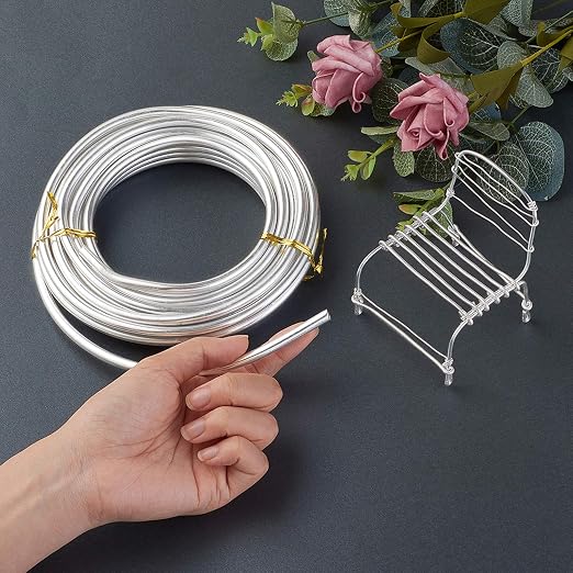 Fashewelry 22.96 Feet/Roll 6mm Thick Aluminum Wire Silver Bendable Metal Craft - Image 4
