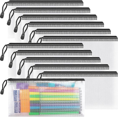 Umriox Zipper Pencil Pouches, 9.2 x 4.7 in, Pencil Pouches Bulk by UMRIOX