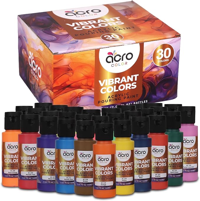 Acrylic Pouring Paint Set by AcroColor