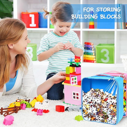 8 Packs Toy Storage Bags with Zipper, Reusable Toy Storage Organizer with - Image 5