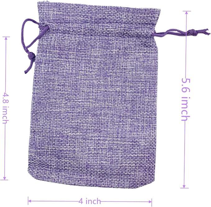 Palmhomee Pack of 25 Burlap Gift Bags - Image 3