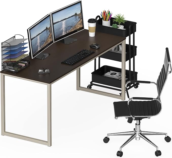 SHW Mission 55-Inch Home Office Computer Desk - Image 8