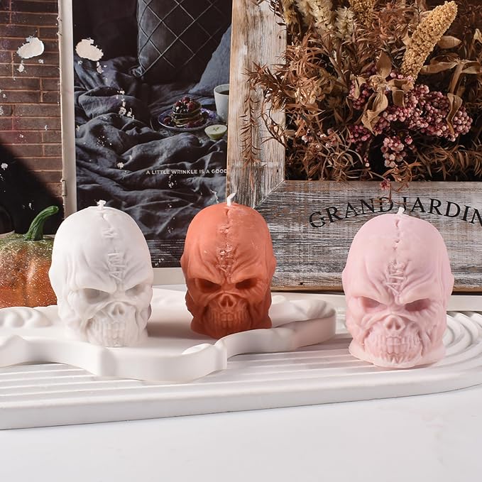 Skull Head Candle Mold - Image 3