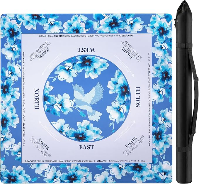 Mahjong Mat for Table 31.5x31.5Inch, Noise-Reducing American Mahjong Mat by Unknown