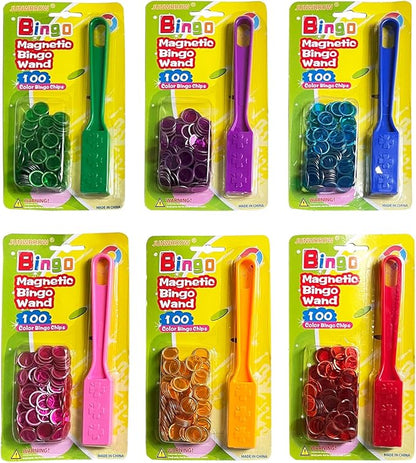 Magnetic Bingo Wand with Chips, 6 Color Metal Chips-for Large Group Games - Image 5
