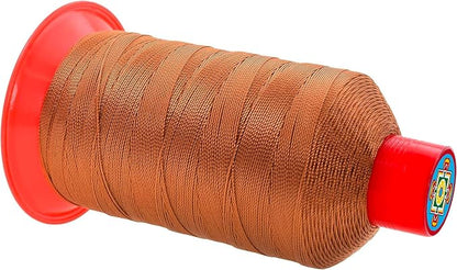 Mandala Crafts Bonded Nylon Thread Bourbon Brown Heavy Duty Sewing Threads - Image 2
