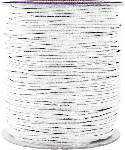 Mandala Crafts 1.5mm 109 Yards White Cotton Waxed Cord by MandalaCrafts