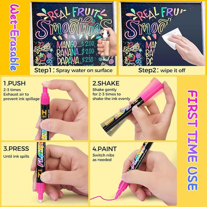 SFAIH 10 Pastel Liquid Chalk Markers - Image 6