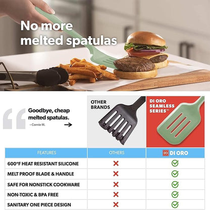 New DI ORO Silicone Turner Spatula Set - Image 2