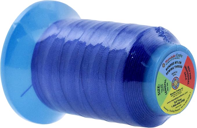 Mandala Crafts Bonded Nylon Thread 12 Assorted Neutral Colors Heavy Duty Sewing - Image 3