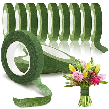 Max Shape 12 Rolls 1/2 Inch 30 Yard Floral Tapes by MaxShape
