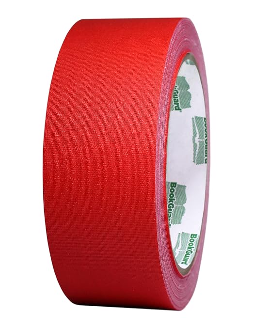 BookGuard 1-1/2 Inch Vinyl-Coated Cotton Cloth Bookbinding Repair Tape by ChromaLabel