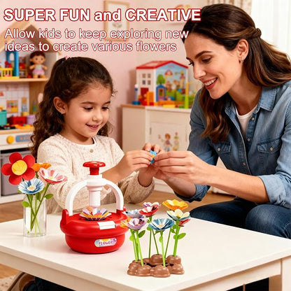 EALRIDV Fabric Flower Bouquets Toys, DIY Flower Press Kit, Creative Floral - Image 2