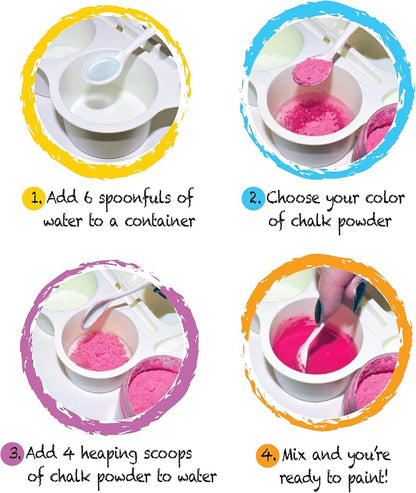 DIY Sidewalk Chalk Paint 6pk Kit - Image 2