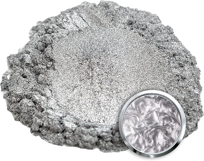 Eye Candy Pigments Premium Silver Mica Powder - Image 7