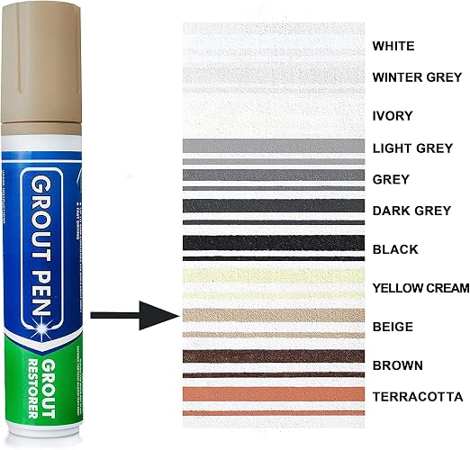 Grout Pen Beige Tile Paint Marker: Waterproof Grout Paint, Tile Grout Colorant - Image 2