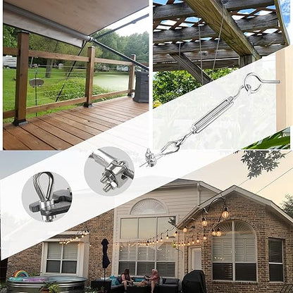165FT Steel Cable Kit | M5 Turnbuckle & 1/8" Stainless Steel Wire Rope - Image 6