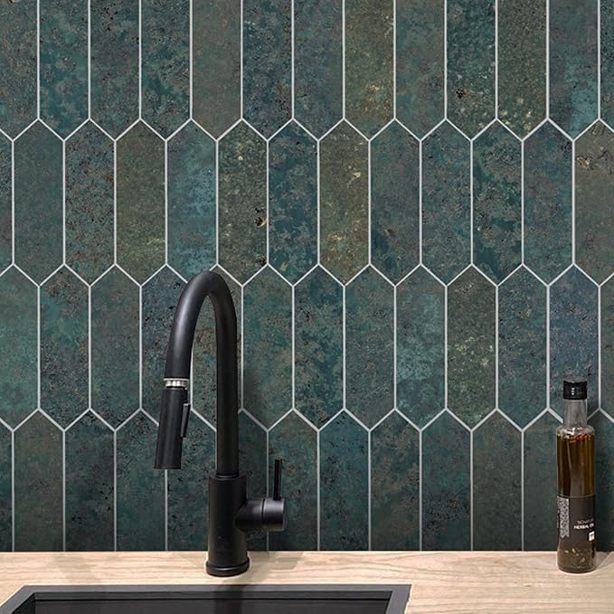 SUNWINGS Backsplash Tile for Kitchen Peel and Stick, Stone Composite Self - Image 8
