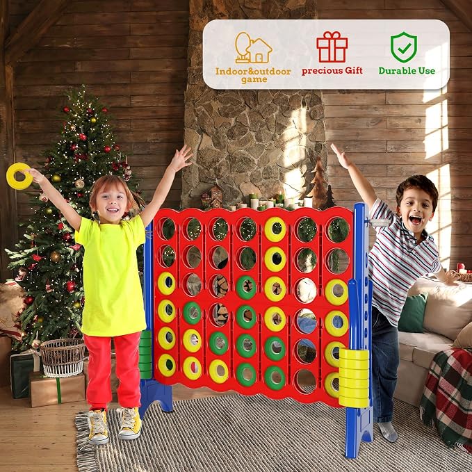 Oversized 4 in a Row Connect Game+Waterproof Carry Bag, Included-4 ft X 3.5 ft - Image 6