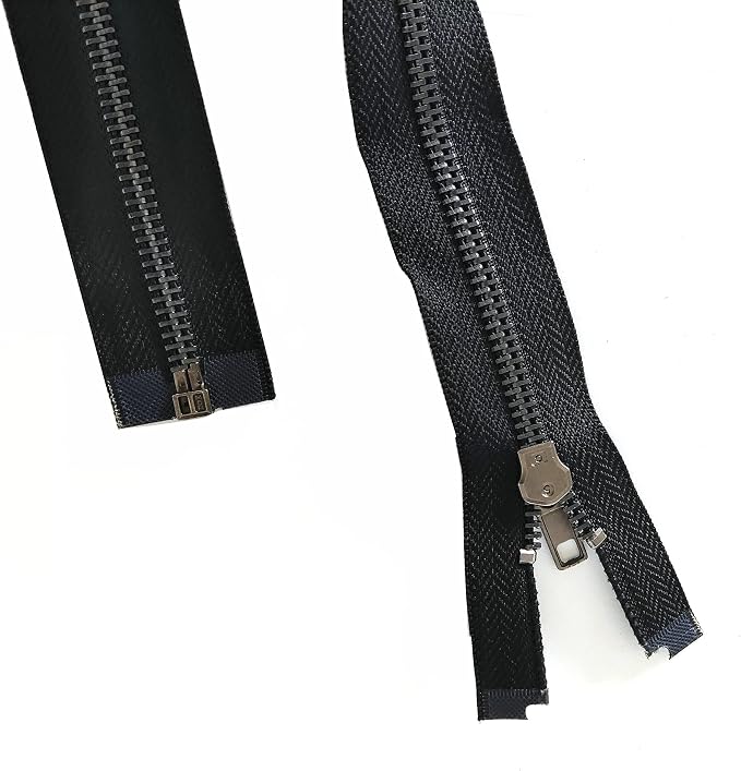 Leekayer Zipper 5# 26 Inch Metal Zippers Black Nickel 66cm Separating Zipper - Image 7