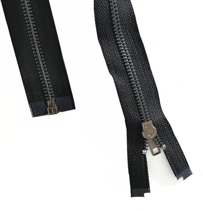 Leekayer Zipper 5# 26 Inch Metal Zippers Black Nickel 66cm Separating Zipper - Image 7