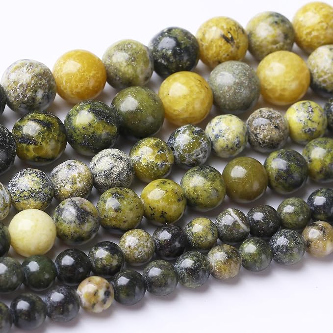 36PCS 10MM Australian Jade Stone Beads Energy Healing Beads by JIANJING