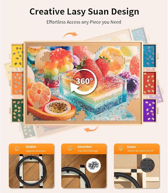 Join&Joy 1500 Piece Puzzle Board Pro, - Image 4