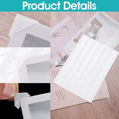 408PCS Photo Corners Self-Adhesive Acid Free Photo Corners Scrapbook Picture - Image 5