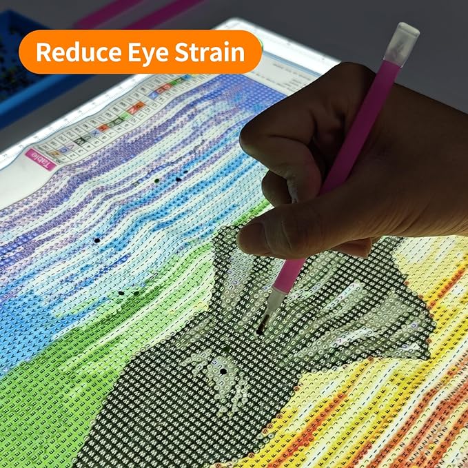 TOHETO A4 Light Board with Bag for Diamond Painting, Super Bright Magnetic - Image 9