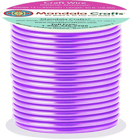 Mandala Crafts 13 Gauge Anodized Aluminum Craft Wire by MandalaCrafts