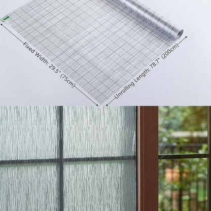 VELIMAX Frosted Window Privacy Film Non Adhesive Window Cling Removable Glass - Image 8