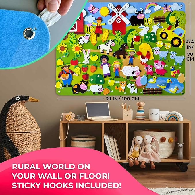 QUOKKA Farm Felt Board for Toddlers - Image 4