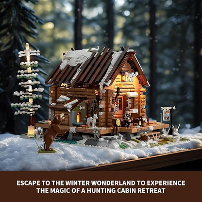 FUNWHOLE Hunting-Cabin Lighting Building-Bricks Set - Image 4