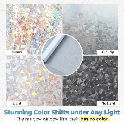 DOWELL Window Privacy Film Rainbow Film, Stained Glass Decorative Sticker - Image 5