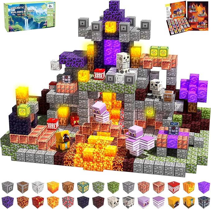 Magnetic Blocks, Stacking Magnets by Unknown