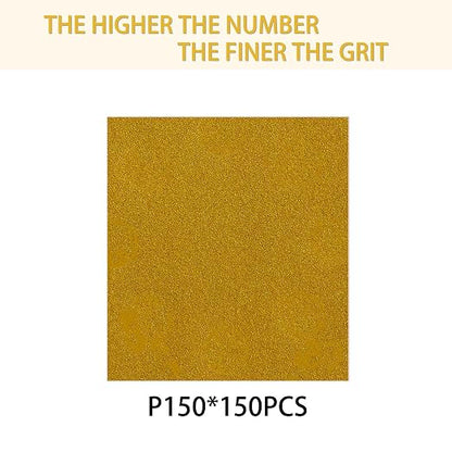 150PCS 150 Grit Gold Sanding Discs, 5-Inch 8-Hole Sandpaper - Image 2